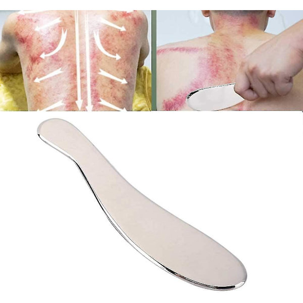 Gua Sha Verktyg - Akupunkturmassageskrapa i Rostfritt Stål