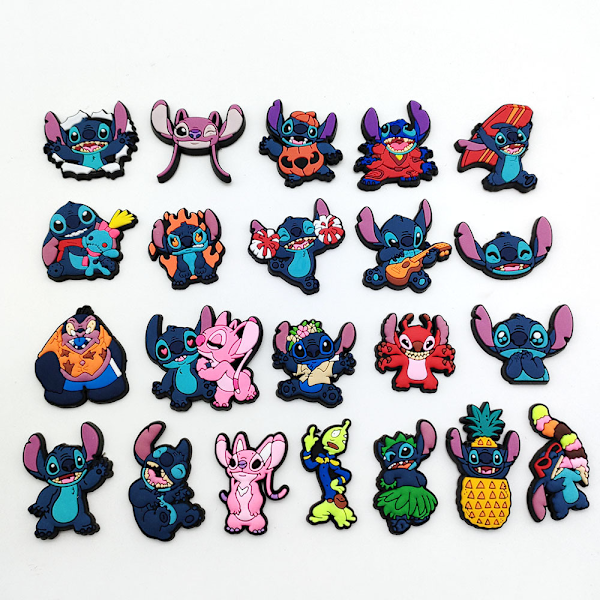 #22 Stykker 3D Klogsandaler Pynt, Sko Charms, Søde Sko Pynt#