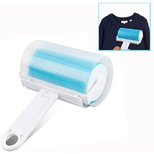 #Klibbiga Borstvalsar (Blå), Lint Roller Tvättad och Återanvändbar för#