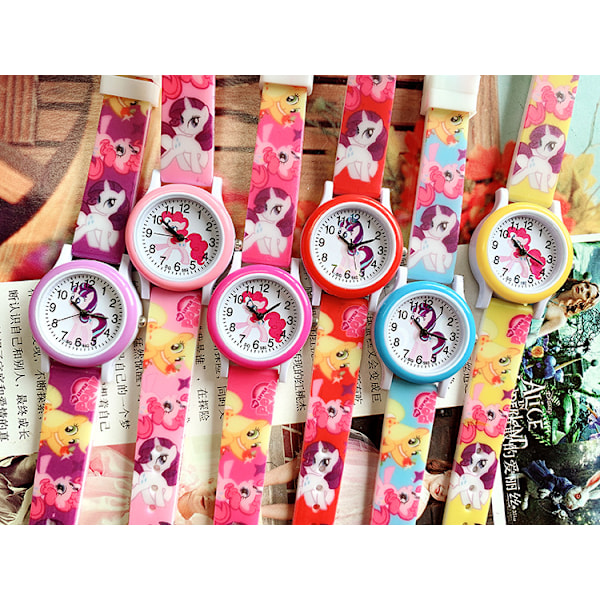 #1 styck Barnklocka (Blå My Little Pony), Vattentät Armbandsur för