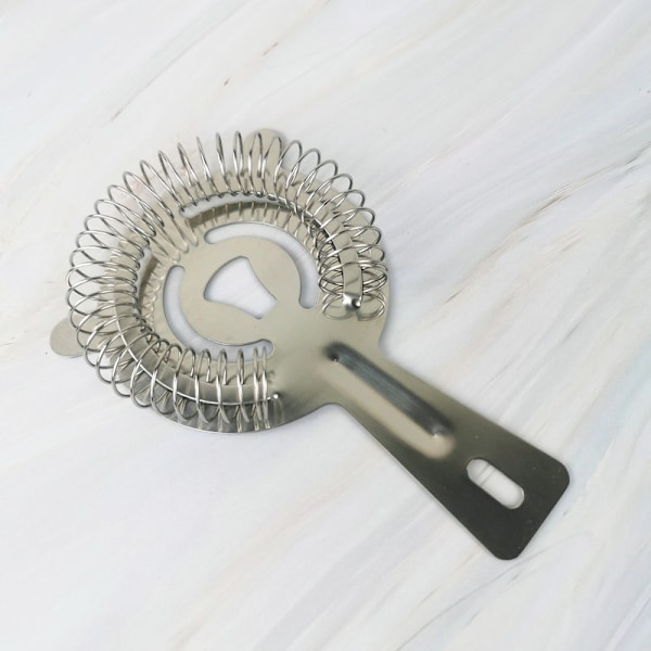 #Ruostumattomasta teräksestä valmistettu baari siivilä Hawthorn Cocktail Strainer Professio#