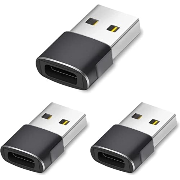 USB-C Hunn til USB Hann Adapter, Rask Lading og Dataoverføring