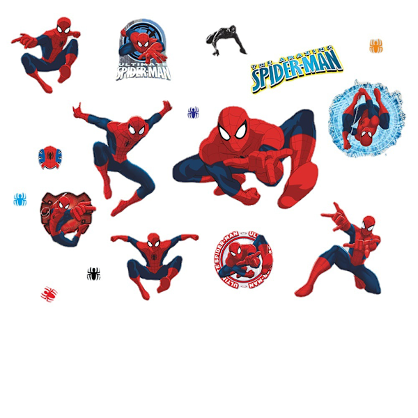 #Vægklistermærker Spider-Man - Vægklistermærker Mural Dekaler til Soveværelse#