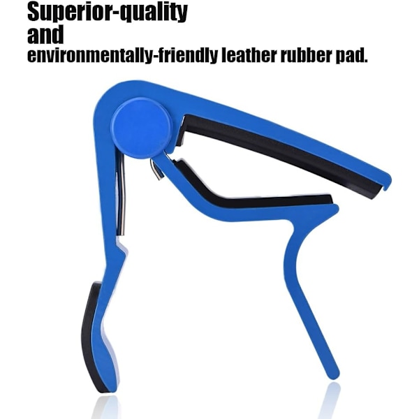 #Akustisk gitar capo (hvit), 8,3 * 8,8 cm bærbar raskt bytte, sc#
