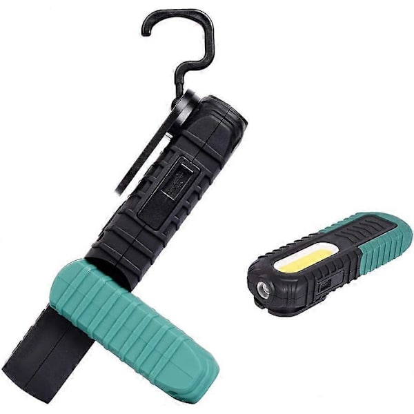 Ladattava LED-työvalo, 10 W COB etu-LED-tarkastusvalo koukulla ja magneettijalustalla autoon