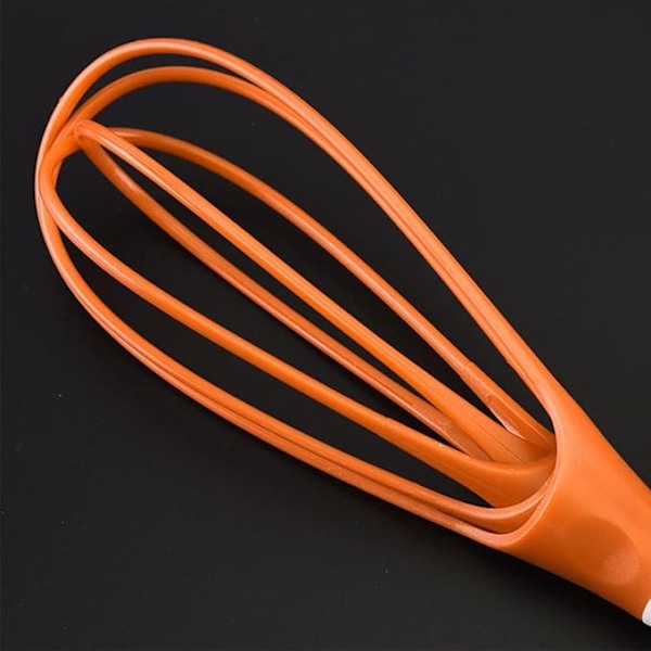 2 Pak Silicone Fladpiske (Orange, Grøn) Farverige Silicone Pis