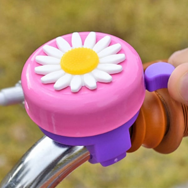 Blå Barncykelklocka med Plastblomma Handtagsklocka