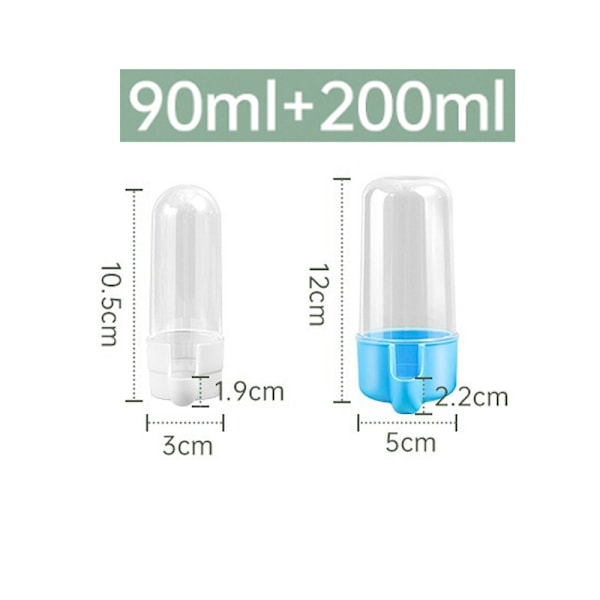 #Fågelvattenkopp (90ml+200ml)#