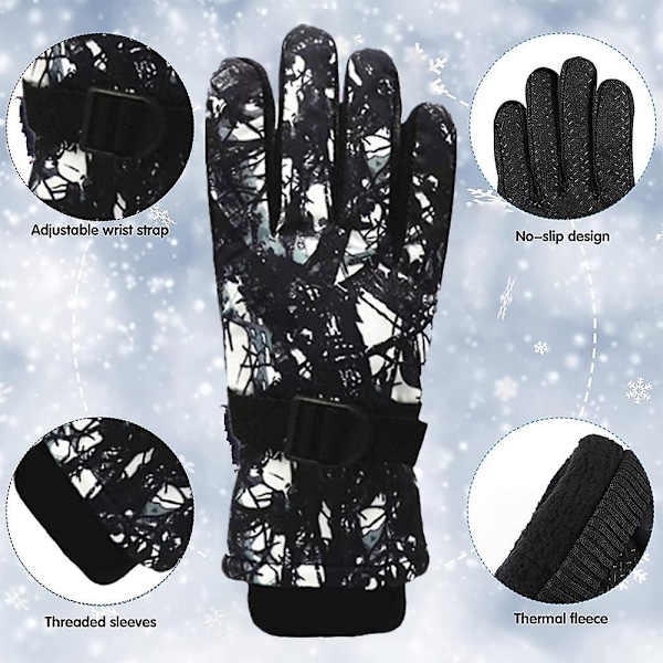 Vinter Skidhandskar Vattentäta Vindtäta Snöhandskar Unisex Li
