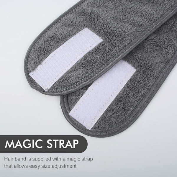 Mikrofiber Hårband Kvinnor Makeup Spa Tvätbart Hårband för Ansikte