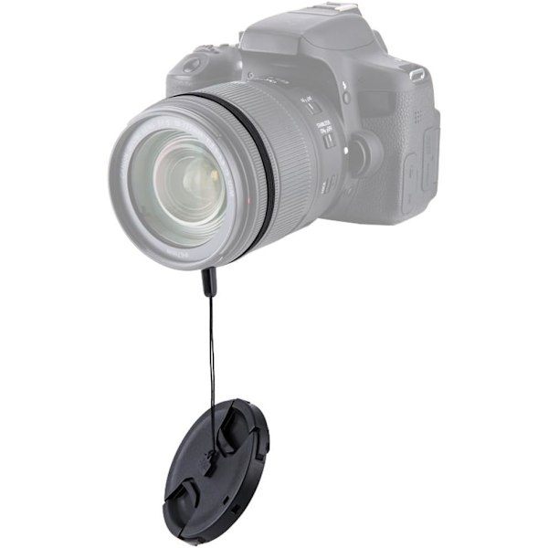 #49mm Objektivhette 2-pakning Snap-on Frontkamera Objektivhette for Canon Nik#