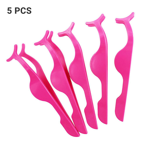 5 st Faux ögonfransar Ögonfransar Pincett Clip Makeup Applikator Verktyg