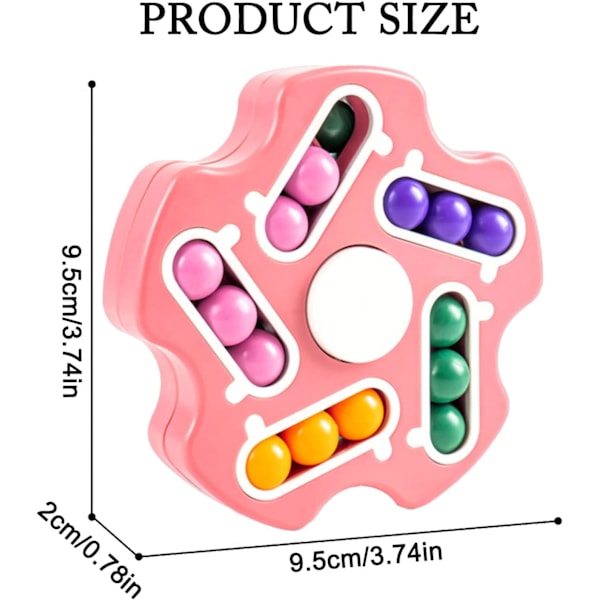 #Magisk Bönkub, Magisk Bön (Rosa), Snurrande Magiska Bönor, 3D Rotation#