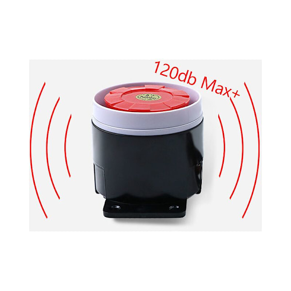 #12V 120dB Mini Johdotettu Sireeni Hälytysjärjestelmälle Hälytystarvikkeet#