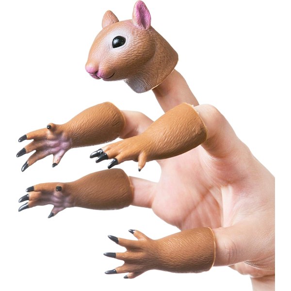 Ekorre Handdocka Ekorre Fantasifulla Leksaker Fingerdocka Rekvisita Anima