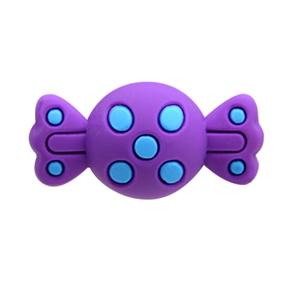 #9 stycken 3D godis clog sandaler prydnader, skocharm, söta skor#