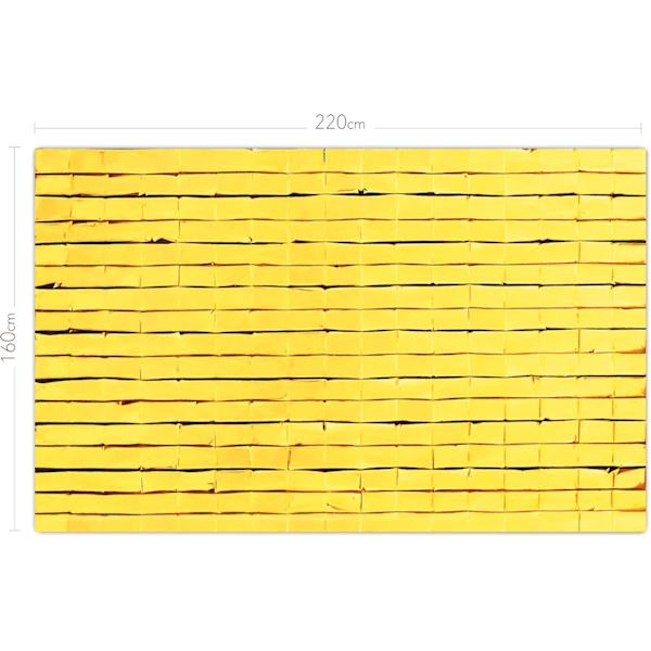 #Overlevelsesteppe 210 x 160 cm Premium Førstehjelp 1 stk Gull/Sølv#