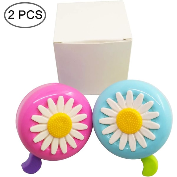 #2 stycken barncykelklockor, småbarnscykeltillbehör Blommor Bi#