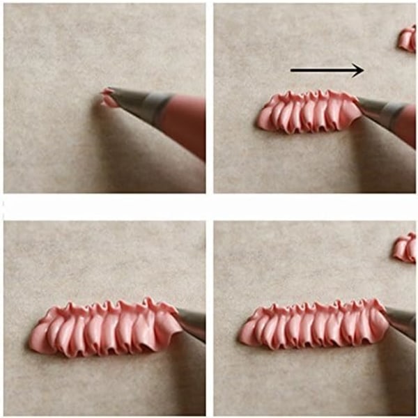 #5 stk Russiske Tulip Icing Piping Dyser Tips Bakverk Kake Dekorasjon#