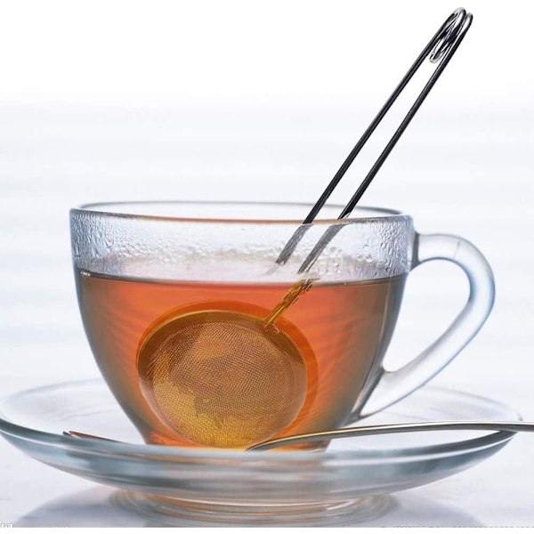 Teekule Sieve i Rustfritt Stål - Teinfuser - Te Sil - Rustfritt