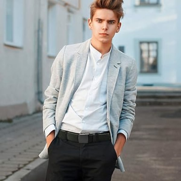 1 Unisex Nylon Canvas Bälte för Män och Kvinnor, Kontinuerligt Justerbart