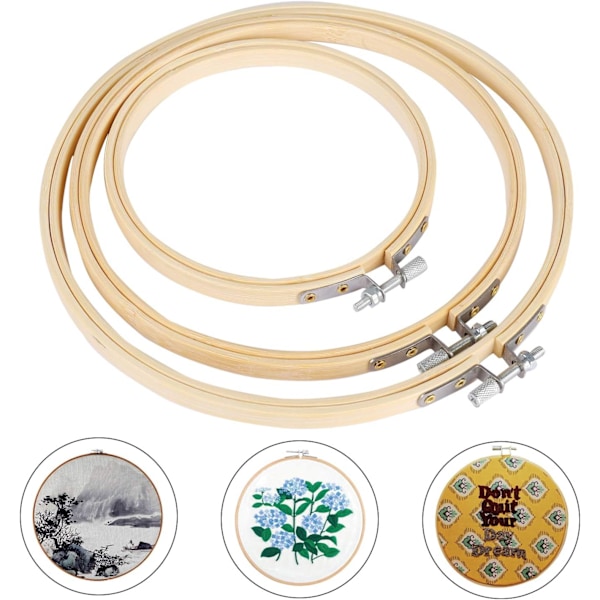 Broderingsringe Bambus Broderingsring 11,5 cm, 16 cm, 18 cm Tambo