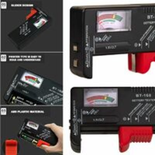Batteritest Batterispänningstestare Checker för AA/AAA/C/D/9V/1#
