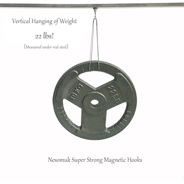 6 kpl Magneettisia Koukkuja - 10kg+ - Raskaankalustoiset Jääkaapin Koukkumagneetti -