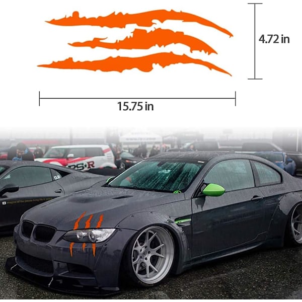 #bilstickerBilstickere Refleks Monster Klo Ridser He#