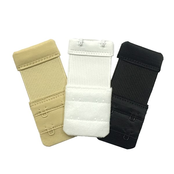 #Damepakke med 3 Bløde Komfortable Bh-forlængere med 2 Kroge, 8,5 cm x#