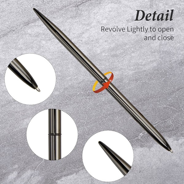 #4 st Kulspetspennor, Metall Dubbelsidig Rotationskulspetspenna,#