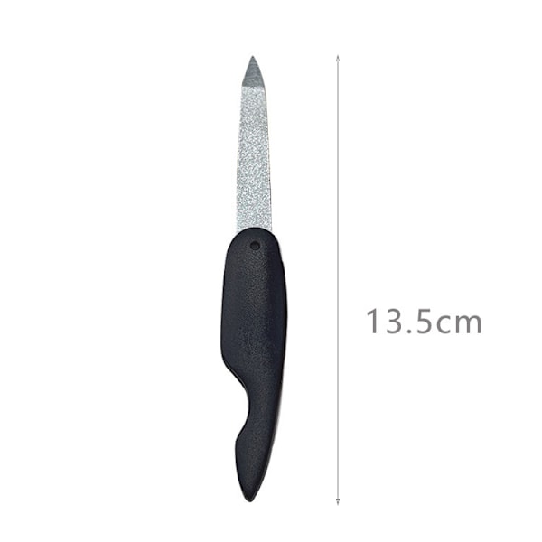#Sort - Lomme Neglefil - Safir Neglefil - 7,5cm/13,5cm - 3#