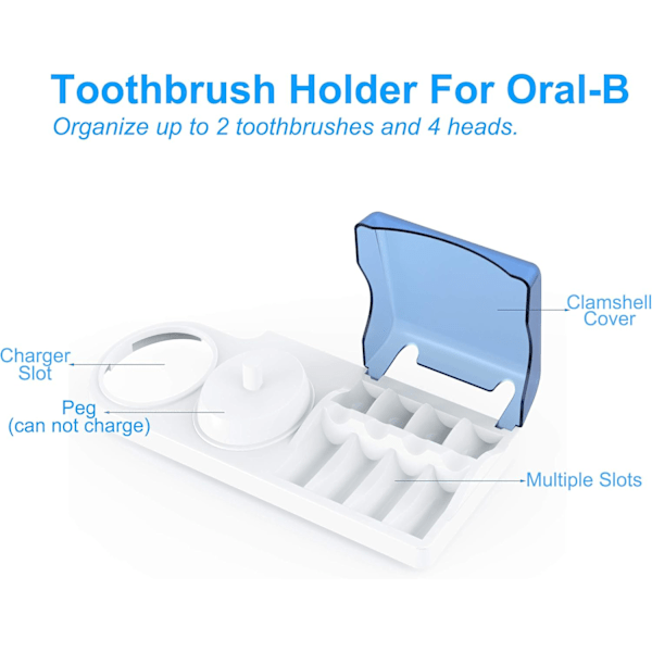 Tannbørsteholder Kompatibel med Elektrisk Tannbørstehåndtak,