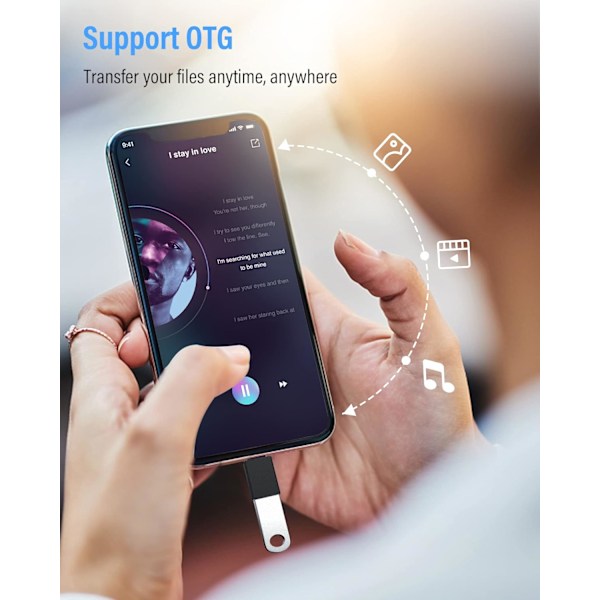 USB-C - USB 3.1 OTG-sovitin (3 kpl), USB Type C uros - USB A