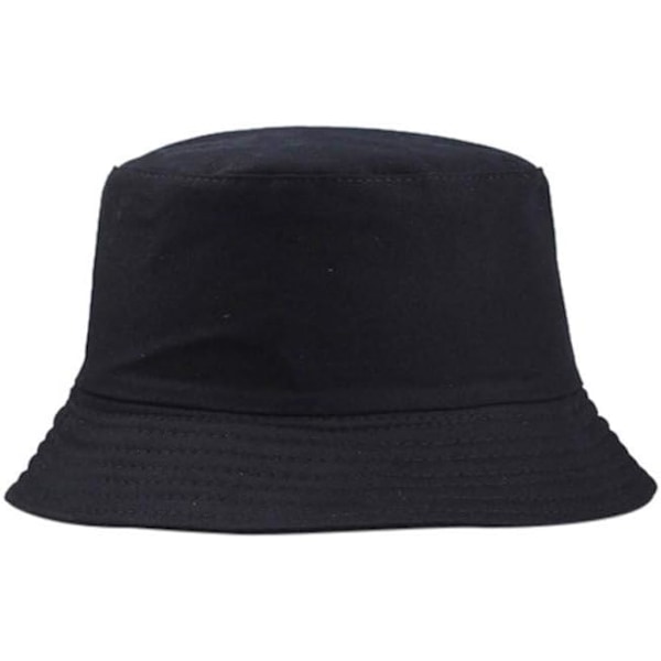 Sort Kvinde Mand Bob Hat Unisex Fiskerhat Mode Hat Beskyt