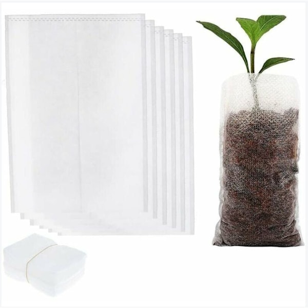 #500 stk. 8x10cm Versailles Biologisk Nedbrydelige Puder til Frøplanter Ikke-vævet#