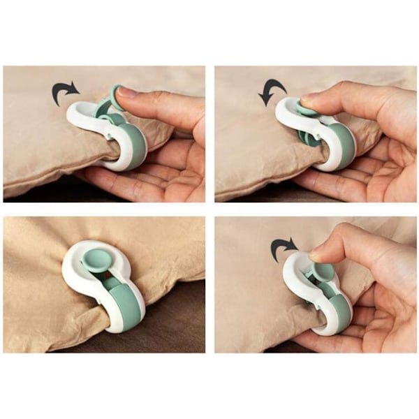 6 st. Halksäkra Quilt Fixer Filmhållare Hushåll (Grön) Sängkläder #