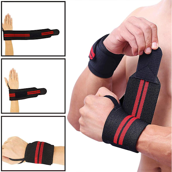 Mjuk handledsskydd, handledsstöd för tyngdlyftning, Bodybuilding