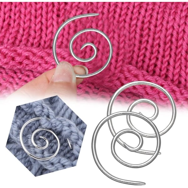#Spiral Stickningsnål, Spiral Stickningsnålar, 6 st Louse#