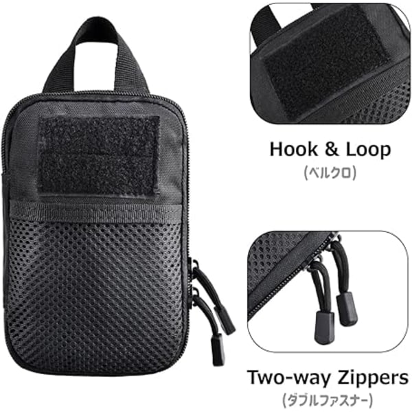 Taktisk EDC-väska, Molle-verktygsfickor Gadget Organizer Telefon