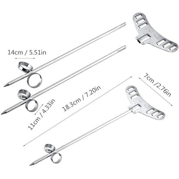 #2-pack Spiral Peeler i Rostfritt Stål Grönsaks Spiral Skärare S#