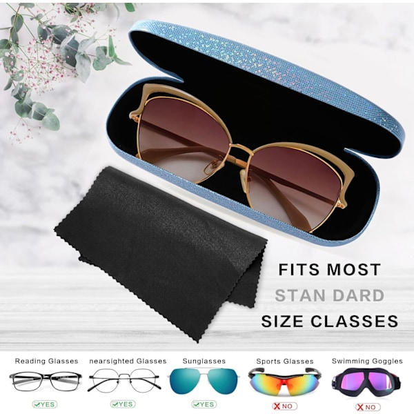 Glitter Hard Case, Unisex, Med Rengøringsklud, Til Mænd og Kvinder