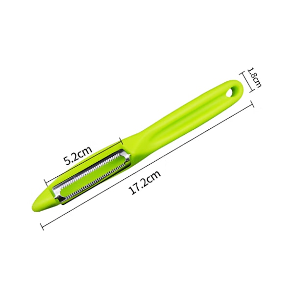 Röd 2-pack Universal Potatis- och Grönsakspelare med Pendelblad, Serrated Blade, D