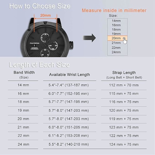 Silikonarmband med orange spänne, snabb utbytesfunktion