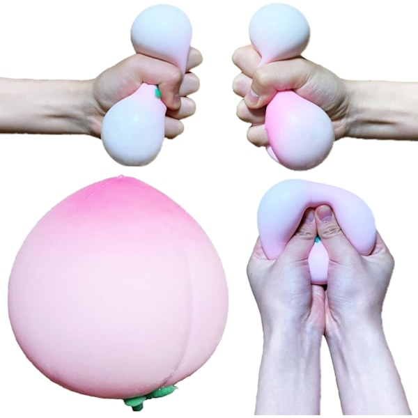 #Fluffig stressboll persika klämboll (rosa), rolig degboll sens#