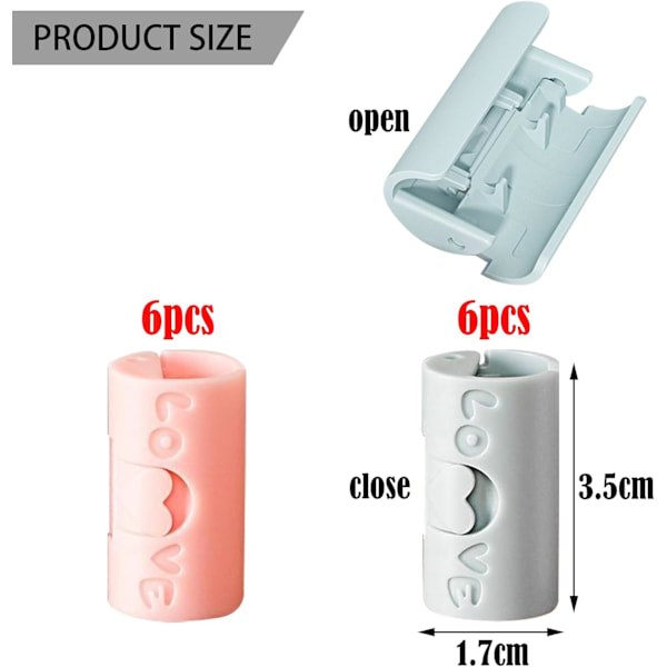 12 stk Dynettholder, Lakensholder Dynefestene, Dynetrekkholder Klips, Soverom Dynetrekk Fikser
