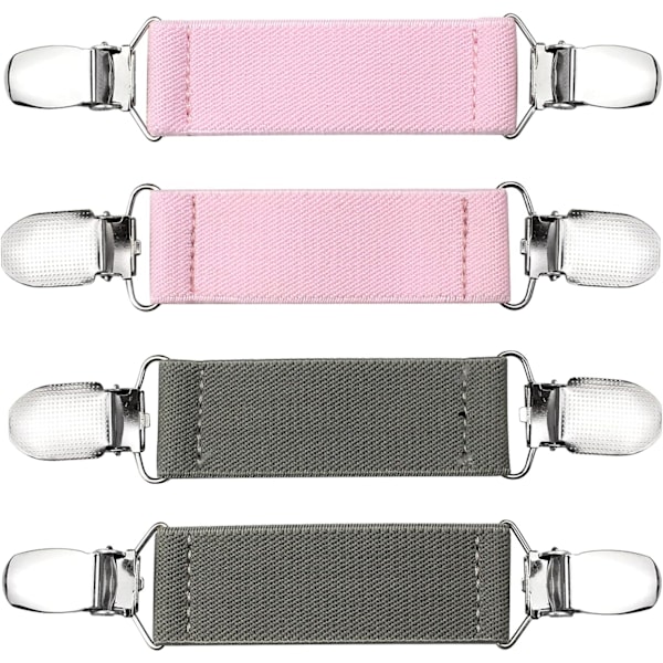 4 stycken koftklämmor i elastiskt material, eleganta damkoftor