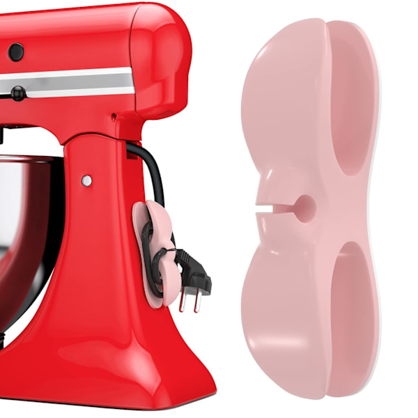#2 stk Rosa Apparatledningsoppbevarer - Limorganisator for små