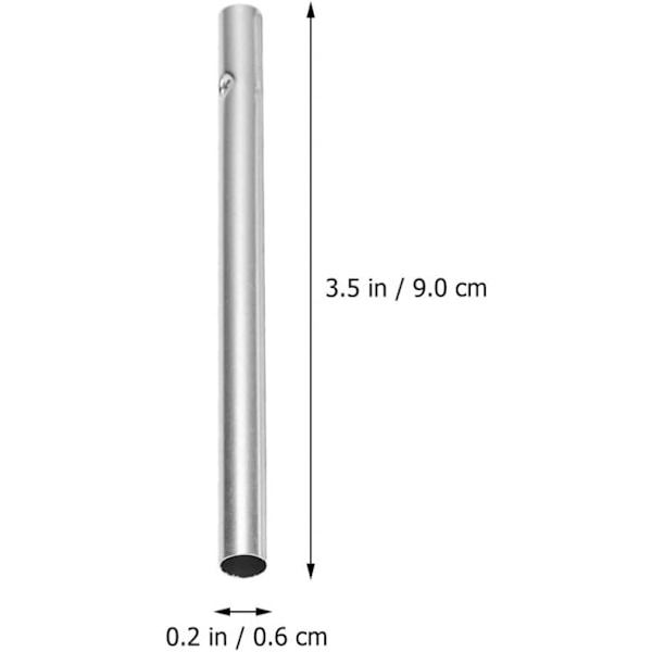 20 stk. 9 cm Sølv Vindklokke Udskiftningshule Rør