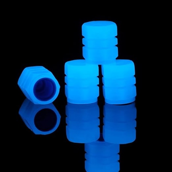 #12-pack Fluorescerande Däckventilkåpor, Universal Luminous#